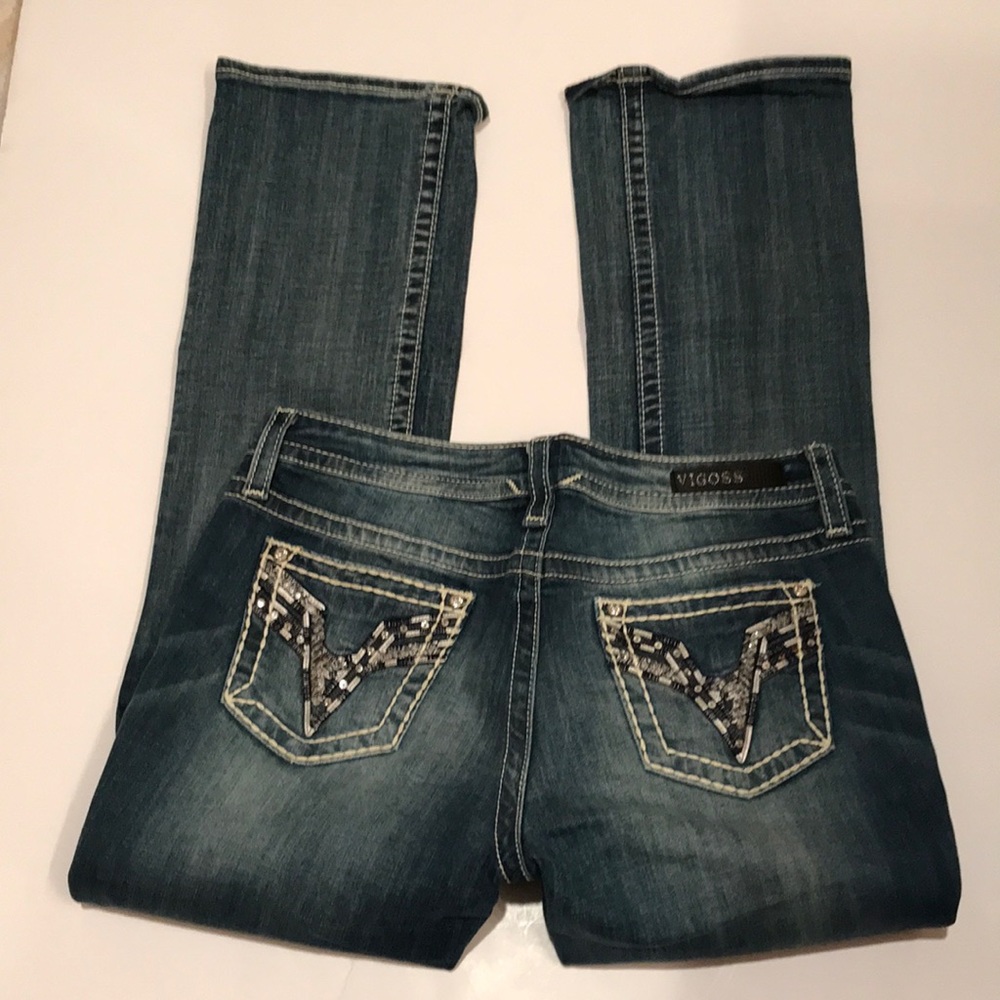 VIGOSS JEANS BLING 8 thick stitch length 30 short boot
